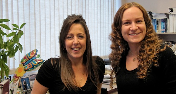 Izmirian roofing and sheet metal office staff: Denise and Dawn